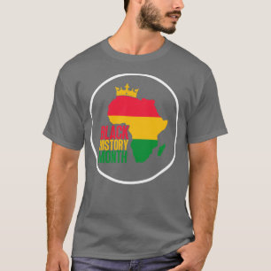 Black history month map 7 T-Shirt