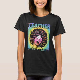 Black History Month Melanin Afro Women Teachers Ti T-Shirt