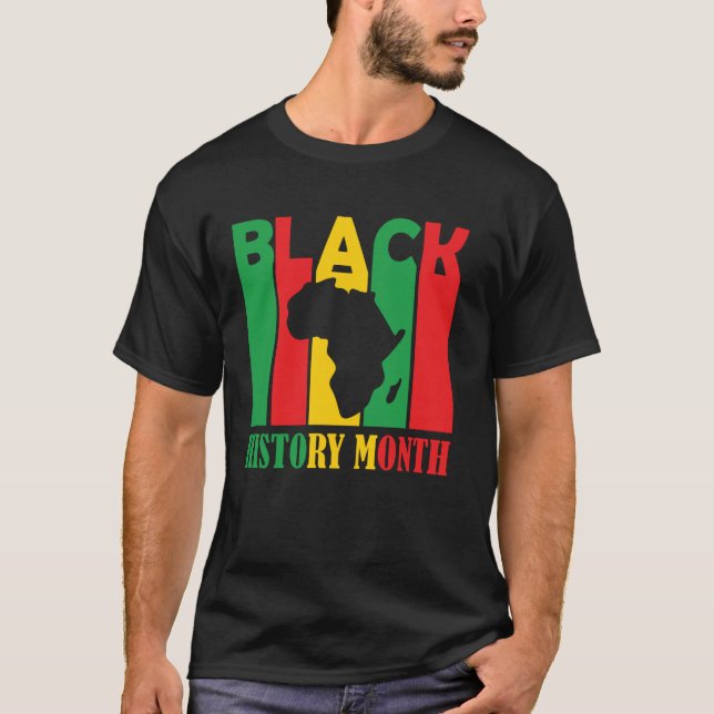 Black history month melanin brothers sisters bruh  T-Shirt (Front)