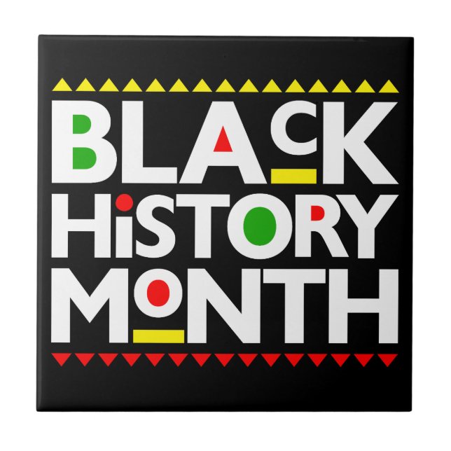 Black History Month Melanin Bruh Sista King Queen Tile (Front)
