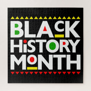 Black History Month Melanin King Queen Sista Bruh Jigsaw Puzzle