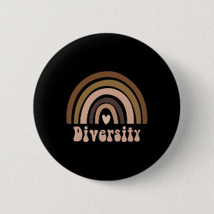 Black History Month Melanin Rainbow Diversity 2 Inch Round Button