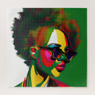 Black History Month Melanin Women Black Girl Magic Jigsaw Puzzle
