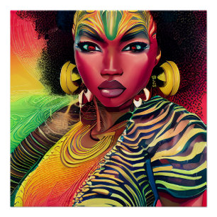 Black History Month Melanin Women Black Girl Magic Poster