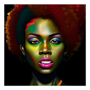 Black History Month Melanin Women Black Girl Magic Poster