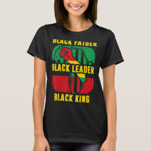 Black History Month Men Black Father Leader King A T-Shirt