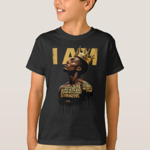 Black History Month Men Dad I Am Empowering Black  T-Shirt