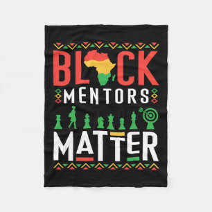 Black History Month Mentors Problem African Americ Fleece Blanket