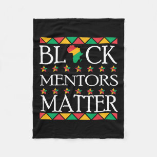 Black History Month Mentors Problem African Americ Fleece Blanket