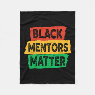Black History Month Mentors Problem African Americ Fleece Blanket