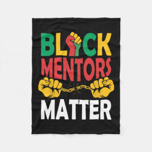 Black History Month Mentors Problem African Herita Fleece Blanket