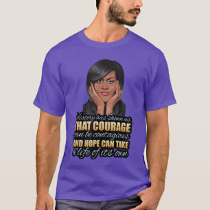 Black History Month Michelle Obama Presidents Day  T-Shirt
