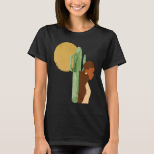 Black History Month Minimalist Queen Melanin Boho T-Shirt