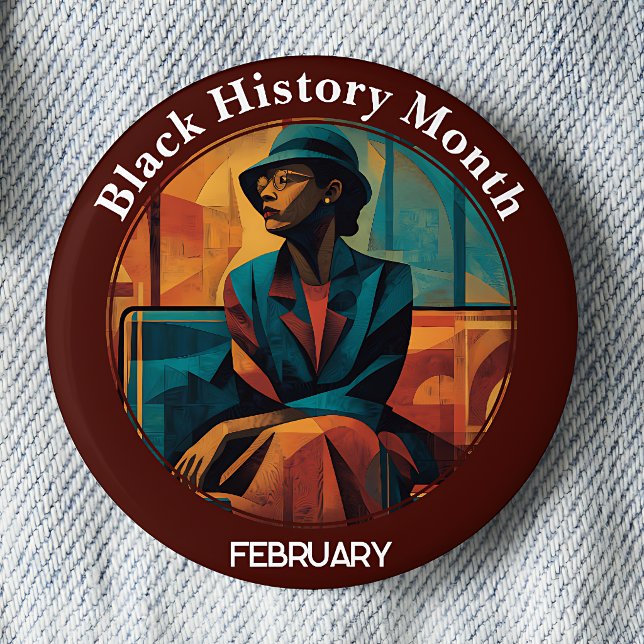 Black History Month Montgomery Bus Boycott Pinback 2 Inch Round Button (Creator Uploaded)