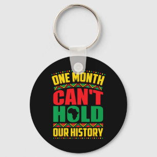 Black History Month One Month Can't Hold Our Histo Keychain