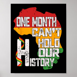 Black History Month One Month Cant Hold Our Histor Poster