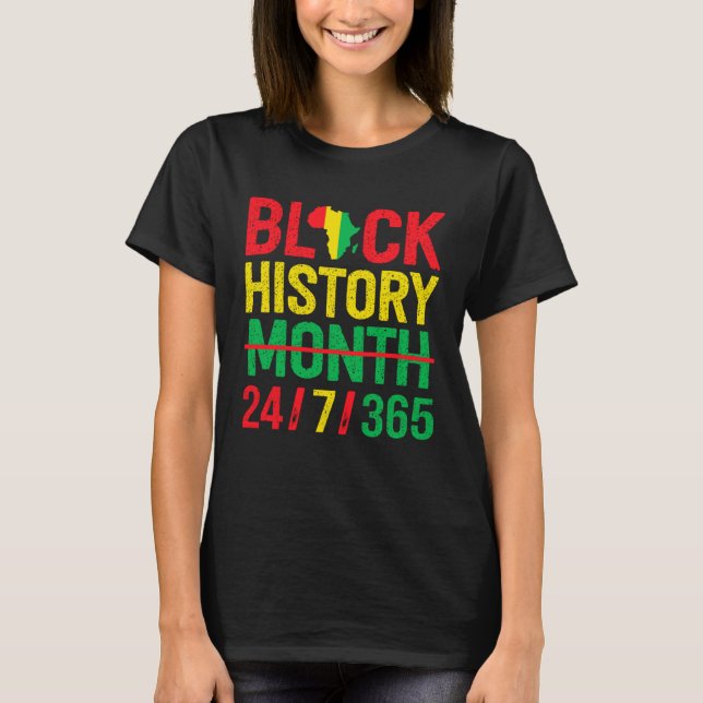 Black History Month One Month Cant Hold Our Histor T-Shirt (Front)