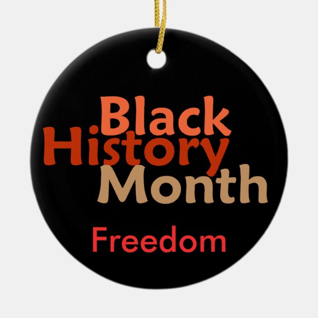 Black History Month Ornament (Front)