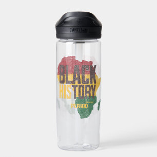  Black History Month  Pan-African Colors Water Bottle