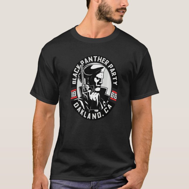 Black History Month Panther Party 1966 Oakland Cal T-Shirt (Front)