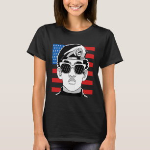 Black History Month Panther Party American Flag 19 T-Shirt