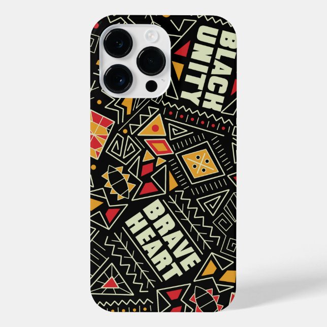 Black History Month Pattern iPhone Case (Back)
