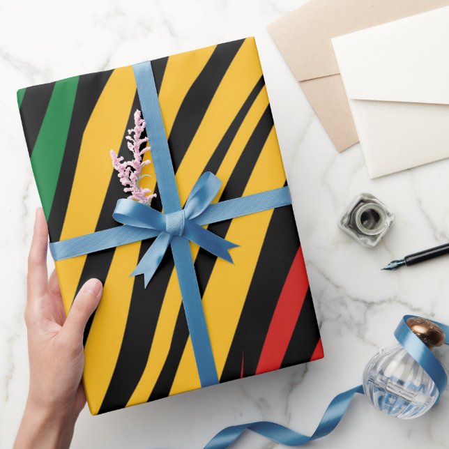 Black History Month Pattern  Wrapping Paper (Gifting)