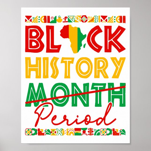 Black History Month Period  African American  Poster (Front)