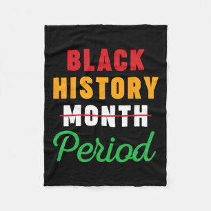 Black History Month Period African American Women Fleece Blanket