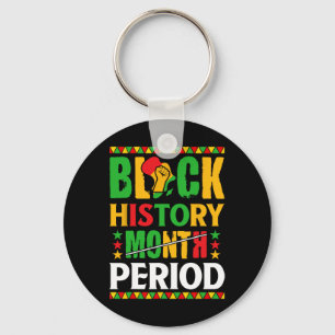 Black History Month Period African American Women Keychain