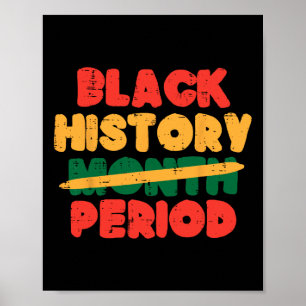 Black History Month Period African American Women Poster