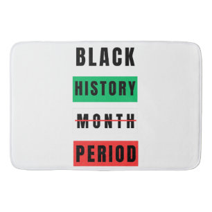 Black History Month Period Bath Mat