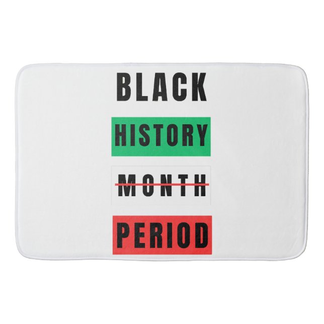 Black History Month Period Bath Mat (Front)