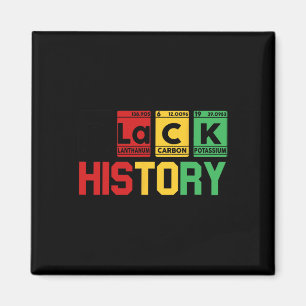 Black History Month Periodic Element Table African Magnet