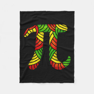 Black History Month Pi Day Math Lover Teacher Stud Fleece Blanket