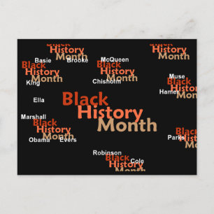 BLACK HISTORY MONTH Postcard