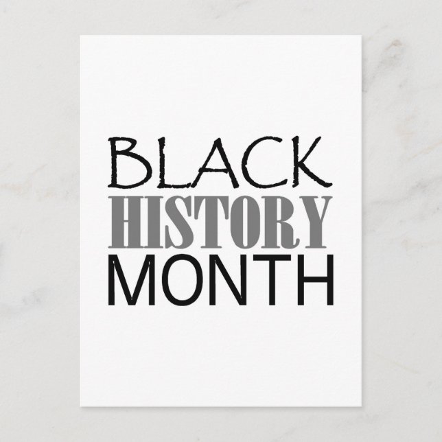 Black History Month Postcard (Front)