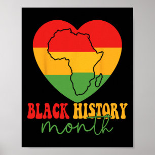 Black History Month Pride African American Men Wom Poster