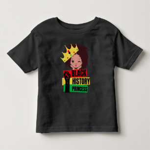 Black History Month Princess Black Girl Magic Toddler T-shirt