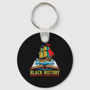 Black History Month Proud African American Culture Keychain