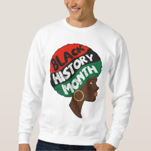 Black History Month Proud Afro African Queen Freed Sweatshirt