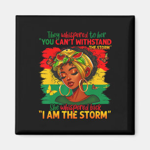 Black History Month Proud Black African American L Magnet