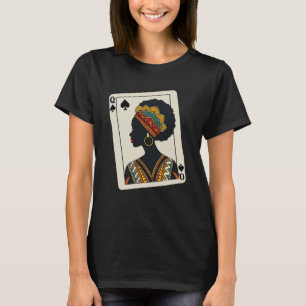 Black History Month Queen Melanin Afro American  T-Shirt