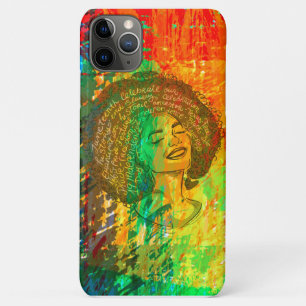 Black History Month Quotes Melanin Queen iPhone 11 Pro Max Case