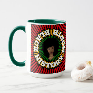 Black History Month, Rays of Sun, Black Woman Mug