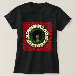 Black History Month, Rays of Sun, Black Woman T-Shirt