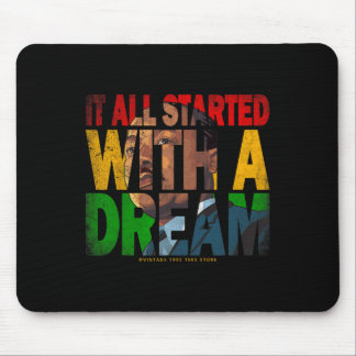 Black History Month Ream As Leaders African Americ Mouse Pad