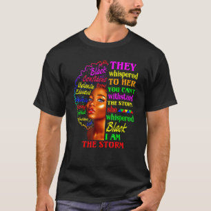 Black History Month Shirt African Woman Afro I Am 