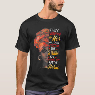 Black History Month Shirt African Woman Afro I Am