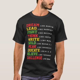 Black History Month Shirt Dream Like Martin T Shir